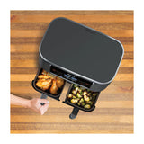 Ninja Foodi Freidora de Aire Digital 6-en-1 | 8QT | 2 Canastas | Tecnología DualZone | Antiadherente | Negro