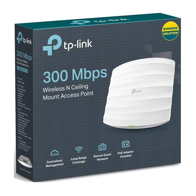TP-Link Omada Punto de Acceso WiFi | 100m de Alcance | Montaje en Techo | Hasta 300Mbps