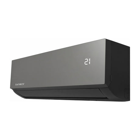Sankey Aire Acondicionado Split Inverter Serie Superiore 11,500 BTU | SEER 22 | Alta Eficiencia | Protección de Voltaje | Enfriamiento Supremo | Silver Ion | Filtro de Carbón Activo | 220v | Black Mirror