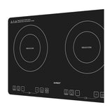 Sankey Estufa de Mesa Eléctrica | Inducción | 2 Quemadores | Multifuncional | Control Táctil | Negro