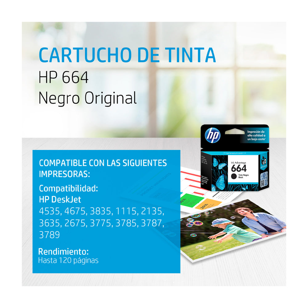 HP 664 Cartucho de Tinta | Negro