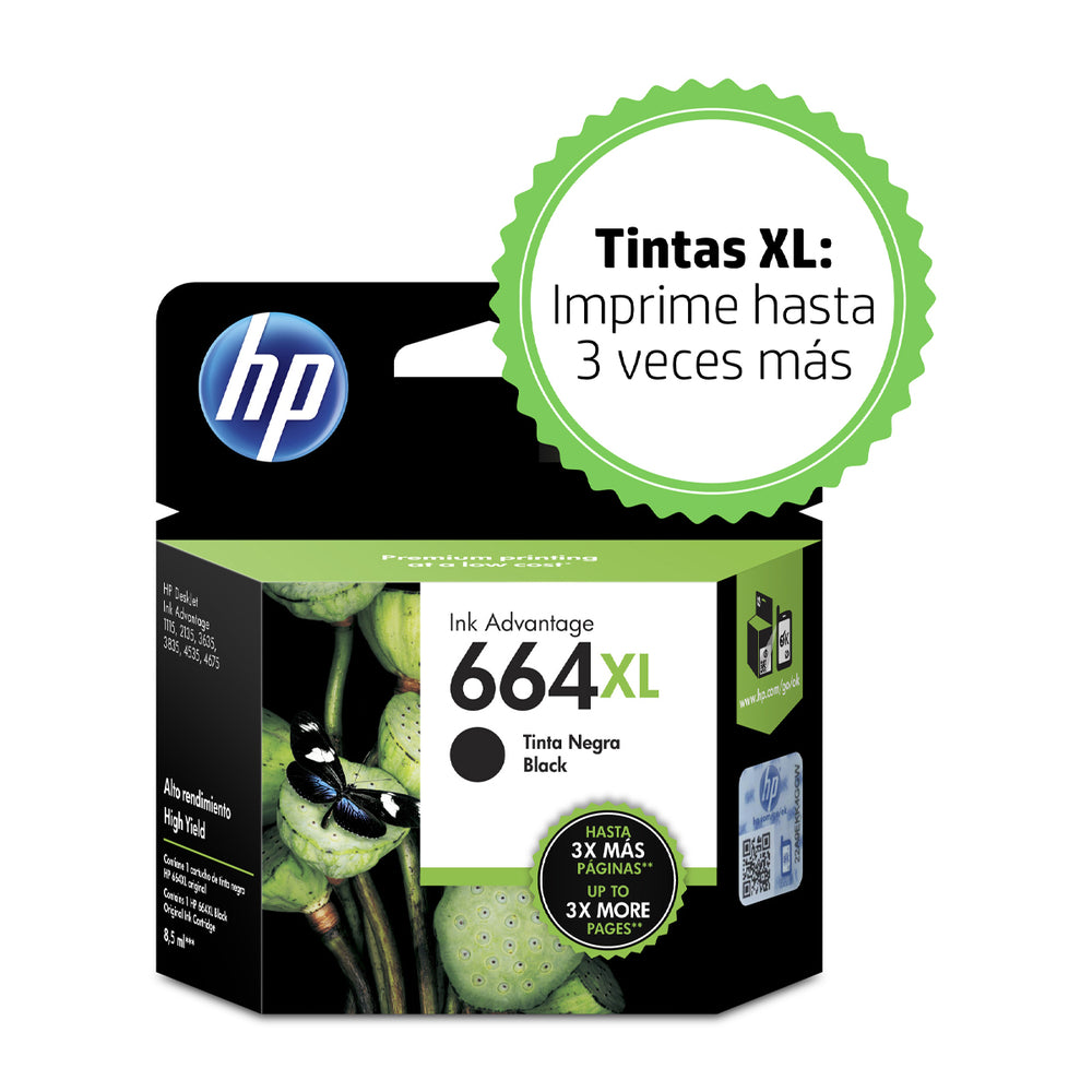 HP 664 XL Cartucho de Tinta | Negro