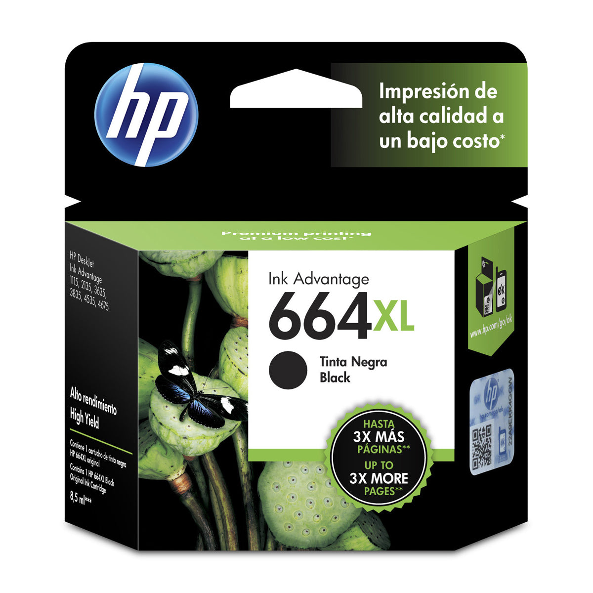 HP 664 XL Cartucho de Tinta | Negro