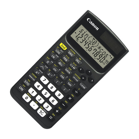 Canon Calculadora Cientifica de 10 Dígitos | 163 Funciones | LCD de Doble Línea