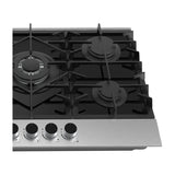 Drija Ferrara 76 Estufa Empotrable a Gas de Vidrio Templado / Acero Inoxidable | 5 Quemadores | 5 Válvulas de Seguridad