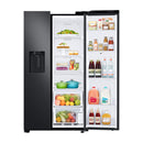 Samsung Refrigeradora Side By Side Digital Inverter | Family Hub | WiFi | Bluetooth | Dispensador de Agua y Hielo | 27p3 | Negro