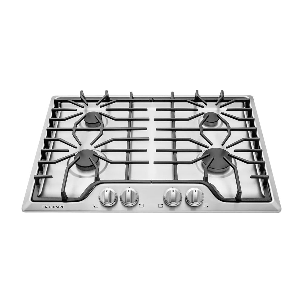 Frigidaire Estufa Empotrable a Gas de Acero Inoxidable | 30" | 4 Quemadores | Parrillas Continuas