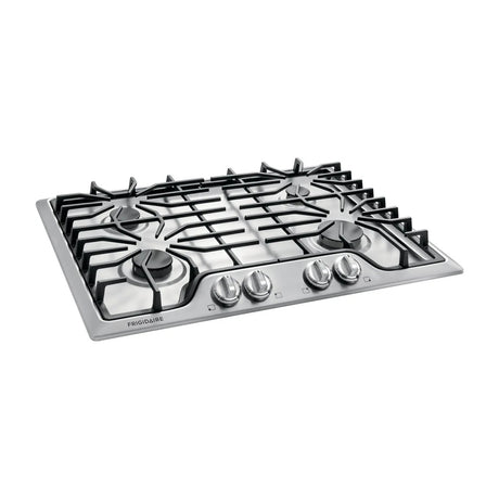 Frigidaire Estufa Empotrable a Gas de Acero Inoxidable | 30" | 4 Quemadores | Parrillas Continuas