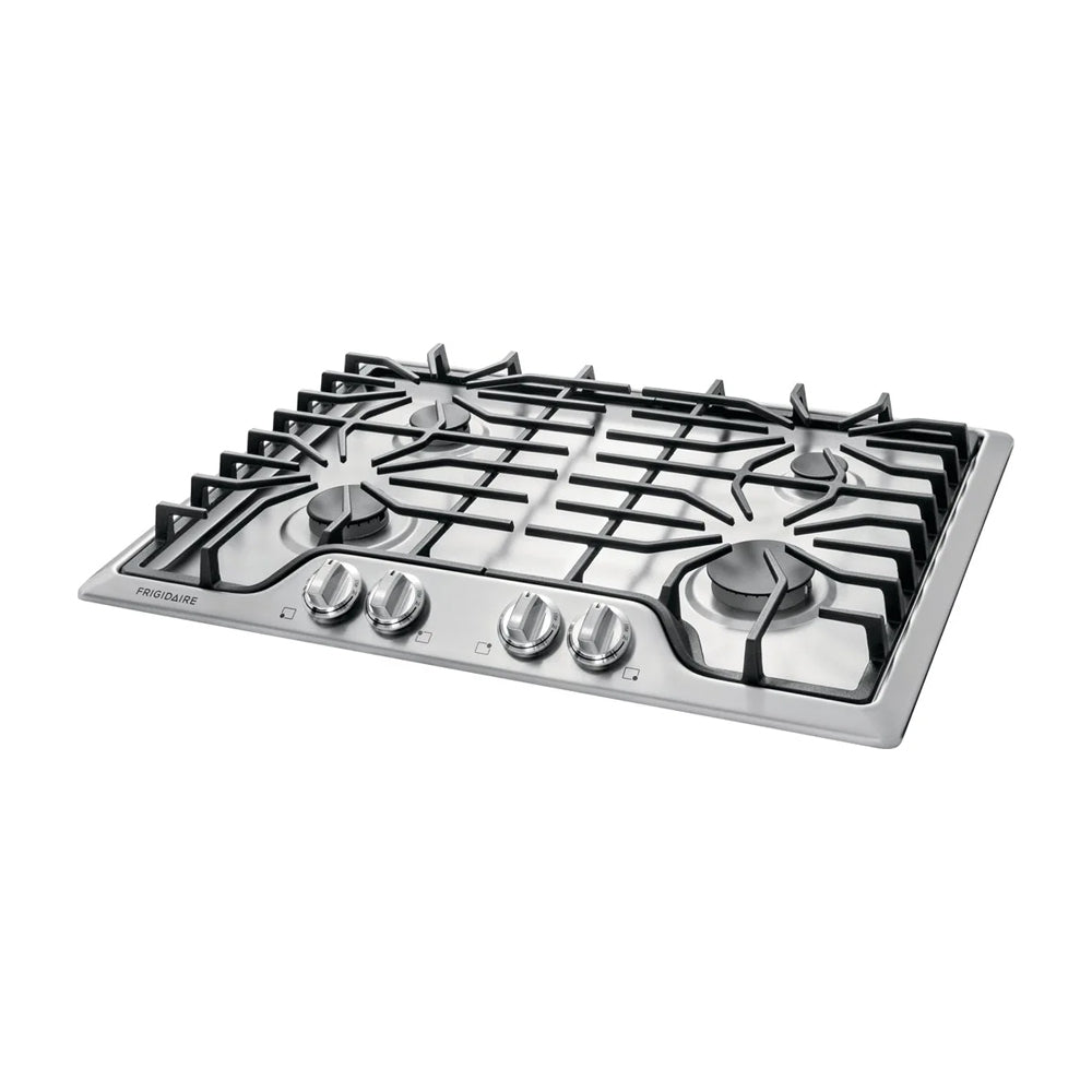 Frigidaire Estufa Empotrable a Gas de Acero Inoxidable | 30" | 4 Quemadores | Parrillas Continuas