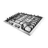 Frigidaire Estufa Empotrable a Gas de Acero Inoxidable | 30" | 4 Quemadores | Parrillas Continuas