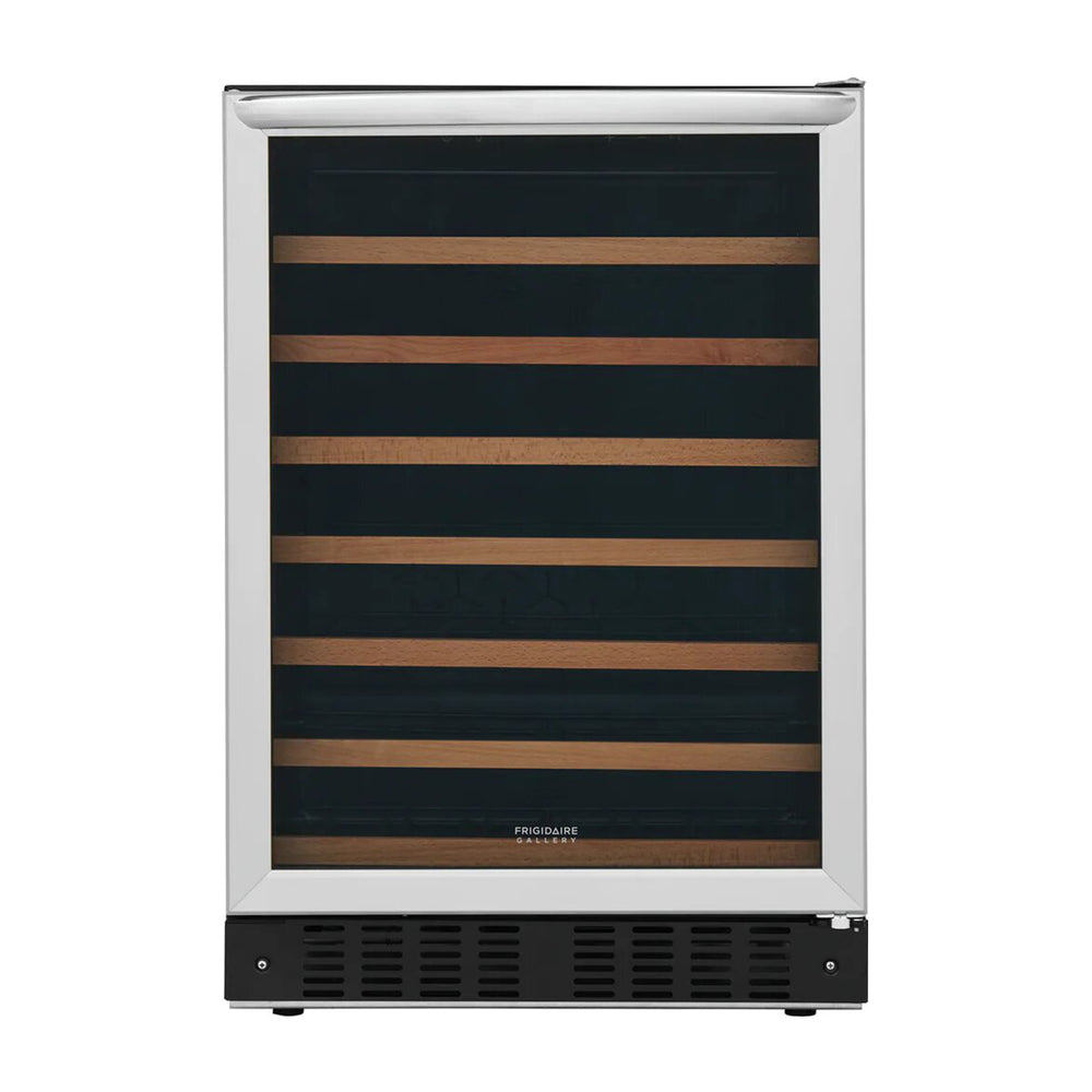 Frigidaire Vinera Empotrable de Compresor de 52 Botellas | Rejillas de Madera Deslizables