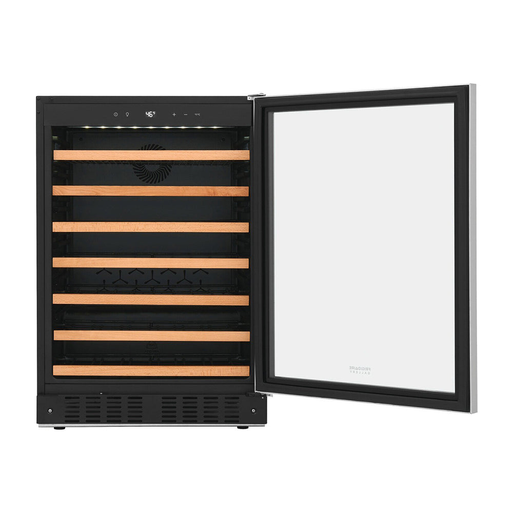 Frigidaire Vinera Empotrable de Compresor de 52 Botellas | Rejillas de Madera Deslizables
