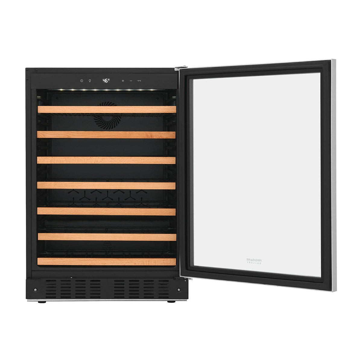 Frigidaire Vinera Empotrable de Compresor de 52 Botellas | Rejillas de Madera Deslizables