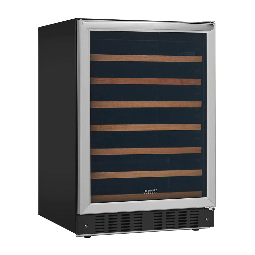 Frigidaire Vinera Empotrable de Compresor de 52 Botellas | Rejillas de Madera Deslizables