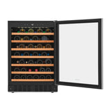 Frigidaire Vinera Empotrable de Compresor de 52 Botellas | Rejillas de Madera Deslizables