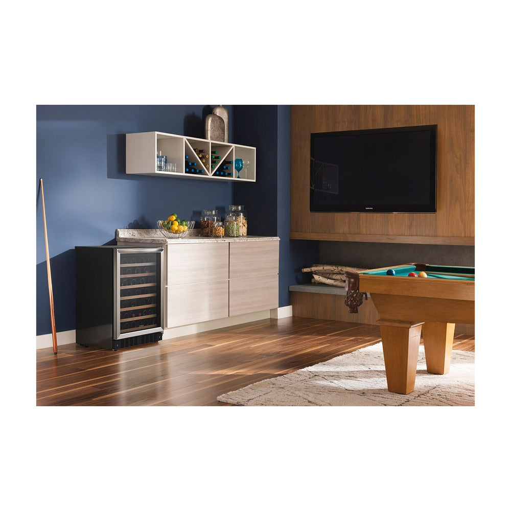 Frigidaire Vinera Empotrable de Compresor de 52 Botellas | Rejillas de Madera Deslizables