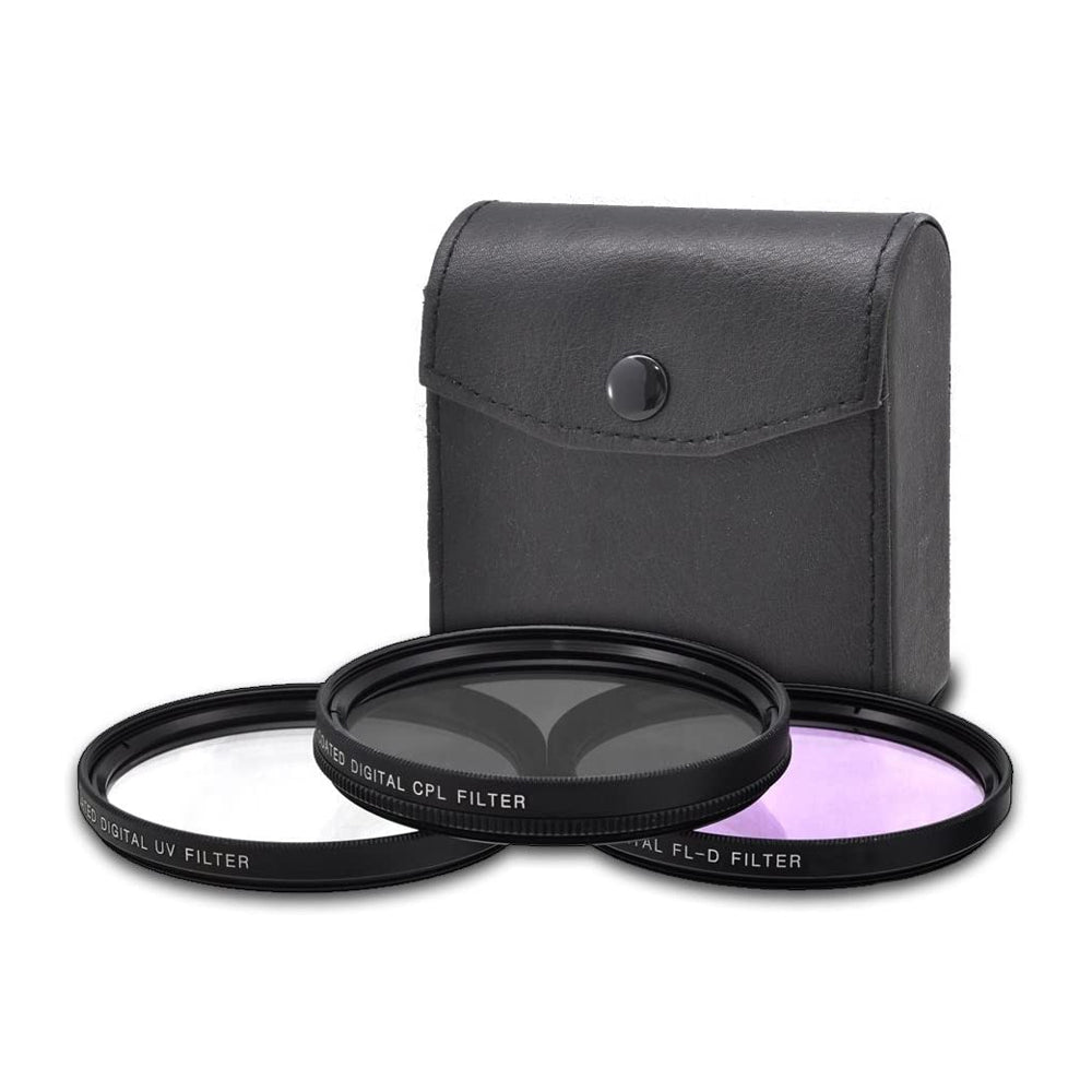 Vidpro Kit de 3 Filtros | 52mm | UV, CPL, FLD | Estuche