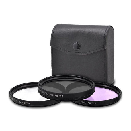 Vidpro Kit de 3 Filtros | 52mm | UV, CPL, FLD | Estuche