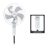 Sankey Abanico de Pedestal de 16" | 3 Velocidades | Temporizador de hasta 60 Minutos | Blanco