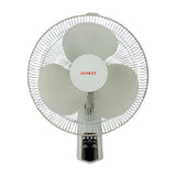 Sankey Abanico de Pared de 16" | Panel Digital | Control Remoto | 3 Velocidades | Blanco