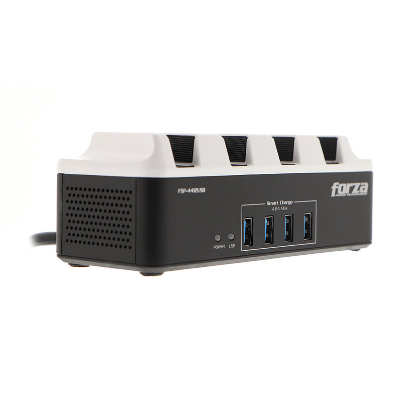 Forza UPS con 4 Salidas 120V/220V y 4 USB de Carga Rapida