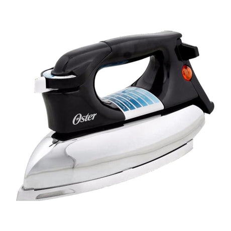 Oster GCSTBV4119 Plancha Seca de Ropa | Aluminio Pulido | Pesada | Negro Plateado