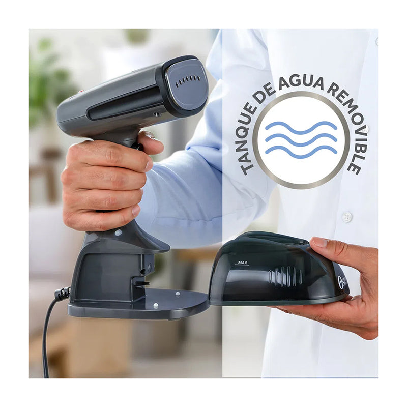 Oster Vaporizador de Prendas Portátil | 15 Minutos de Vapor Continuos | Negro