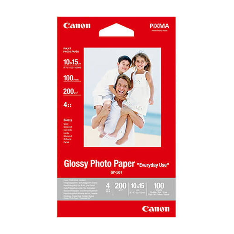 Canon Papel Fotográfico Glossy | 4" x 6" | 100 Hojas