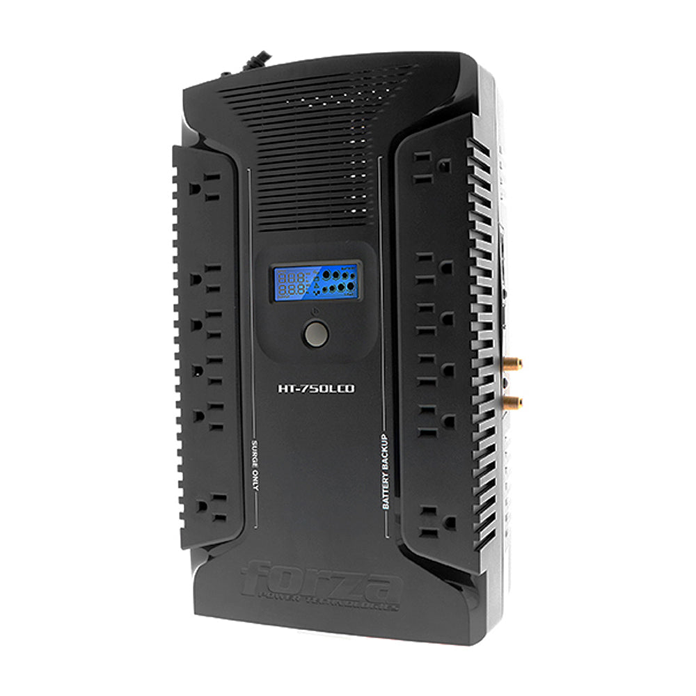 Forza UPS | 750VA/450W | 12 Salidas | Coax | USB | Sobremesa-120V
