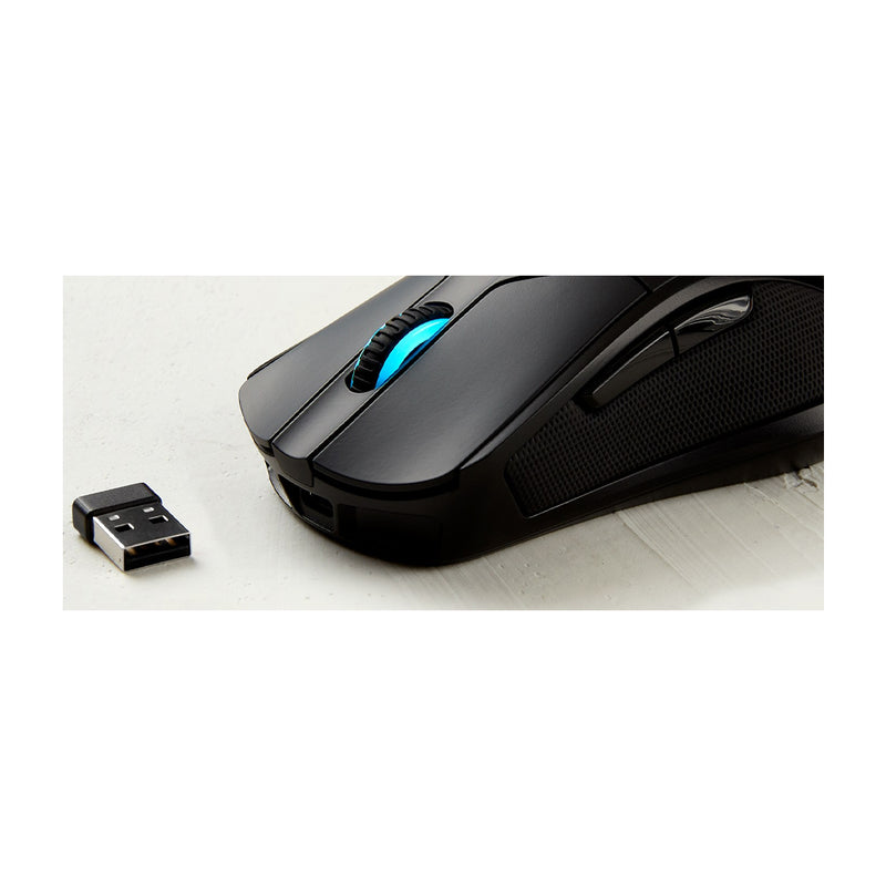 HyperX Pulsefire Dart Mouse Gaming Inalámbrico | RGB | Carga inalámbrica | 16,000 DPI | Negro