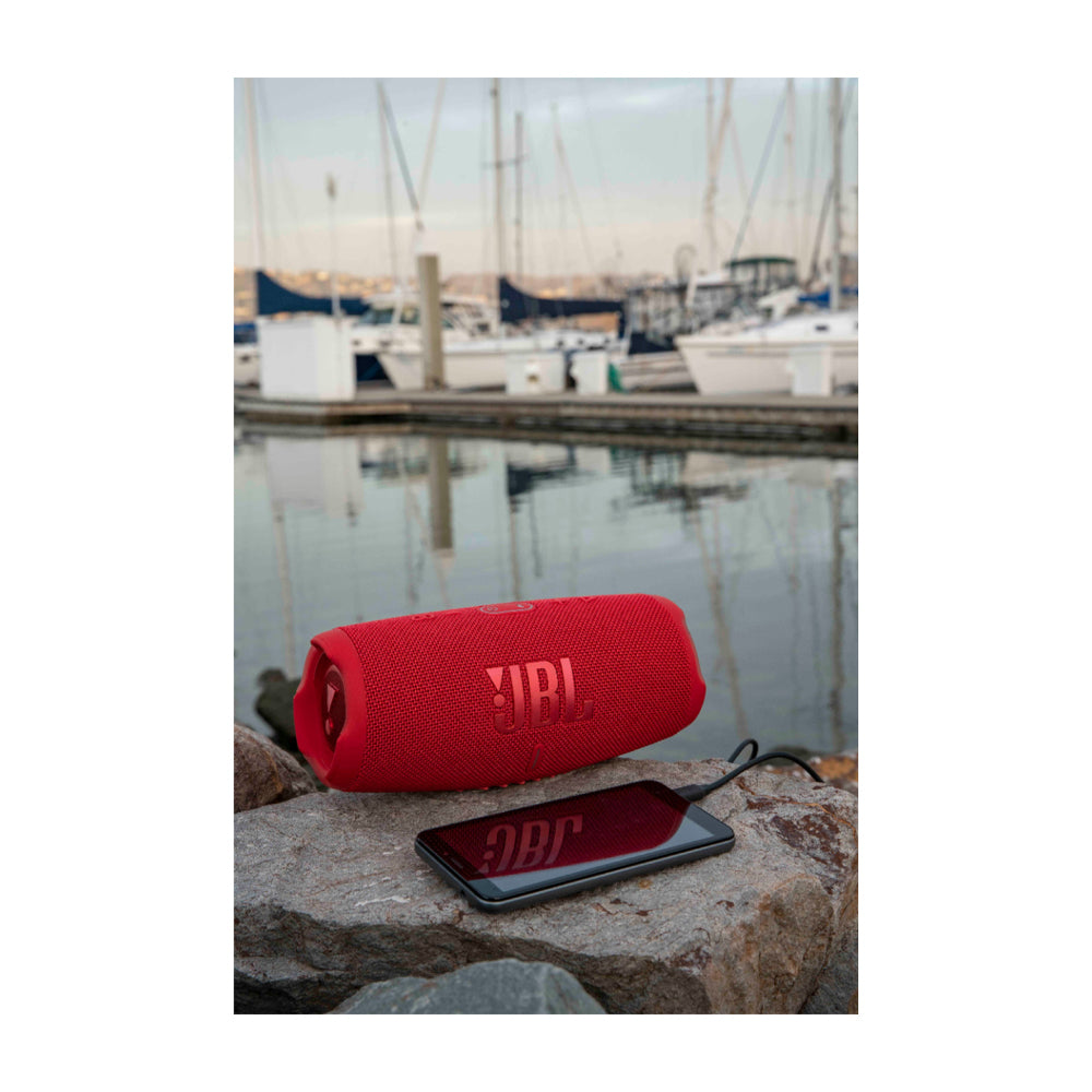 JBL Charge 5 Bocina Portátil Bluetooth Waterproof | JBL Original Pro | 20H | IP67 | Rojo