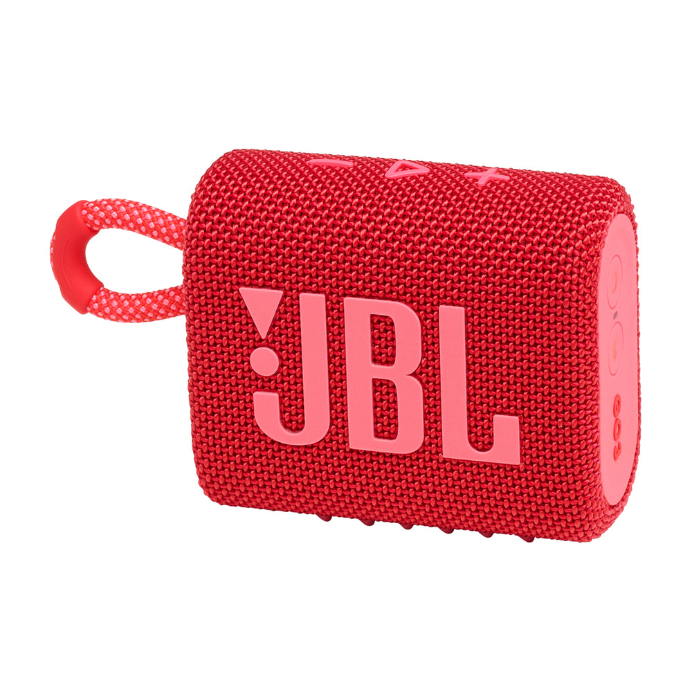 JBL GO 3 Bocina Portátil Bluetooth Waterproof | JBL Pro Sound | 5H | IP67 | Rojo