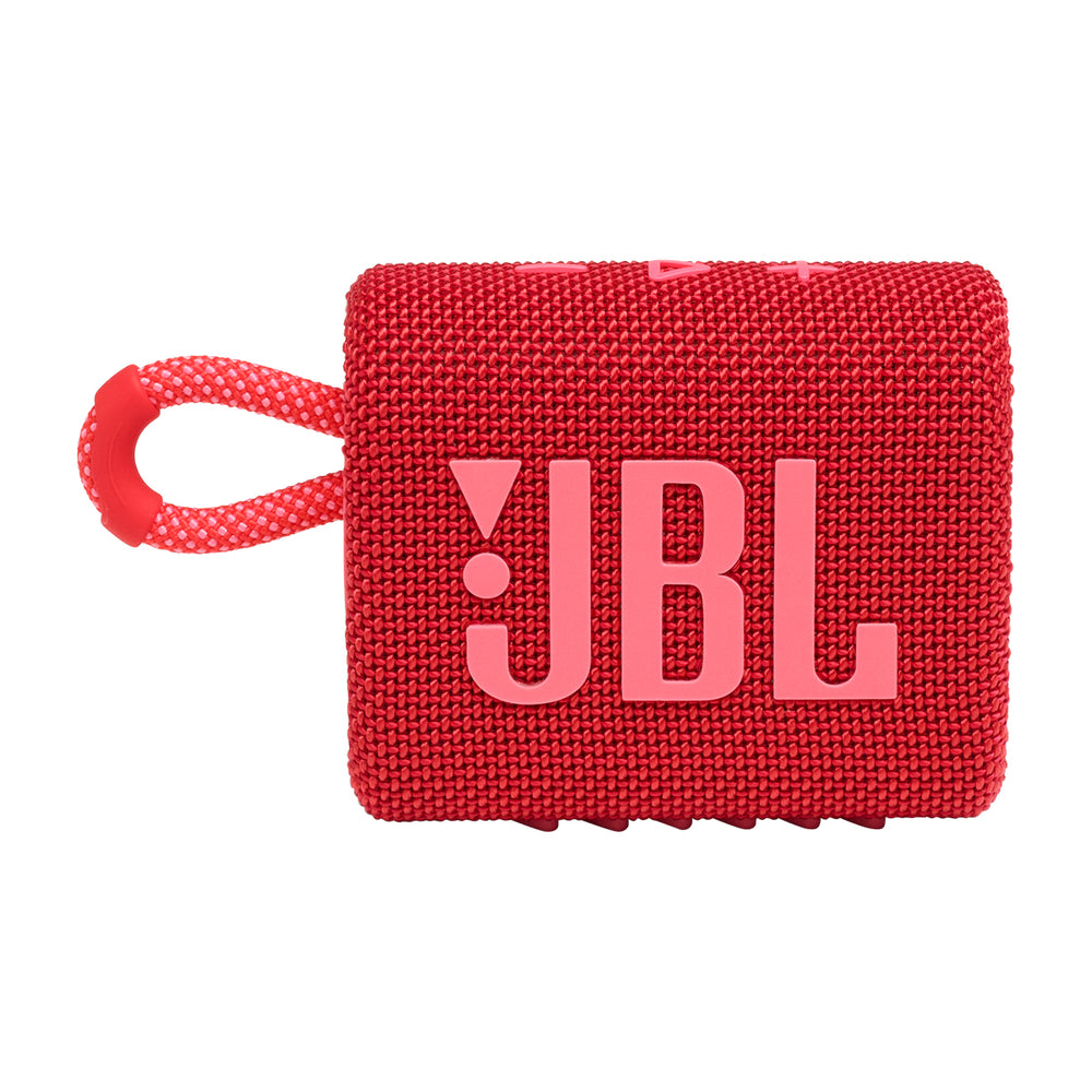 JBL GO 3 Bocina Portátil Bluetooth Waterproof | JBL Pro Sound | 5H | IP67 | Rojo