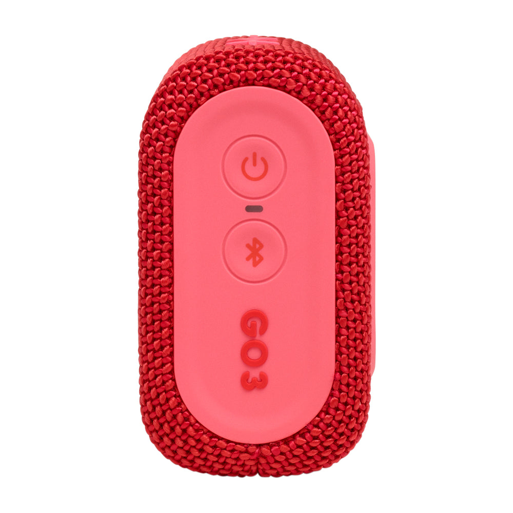 JBL GO 3 Bocina Portátil Bluetooth Waterproof | JBL Pro Sound | 5H | IP67 | Rojo