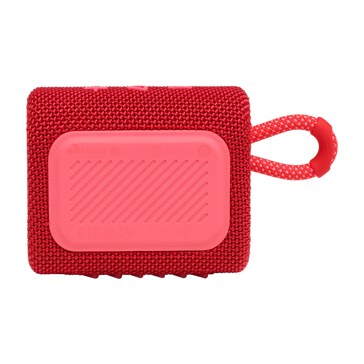 JBL GO 3 Bocina Portátil Bluetooth Waterproof | JBL Pro Sound | 5H | IP67 | Rojo