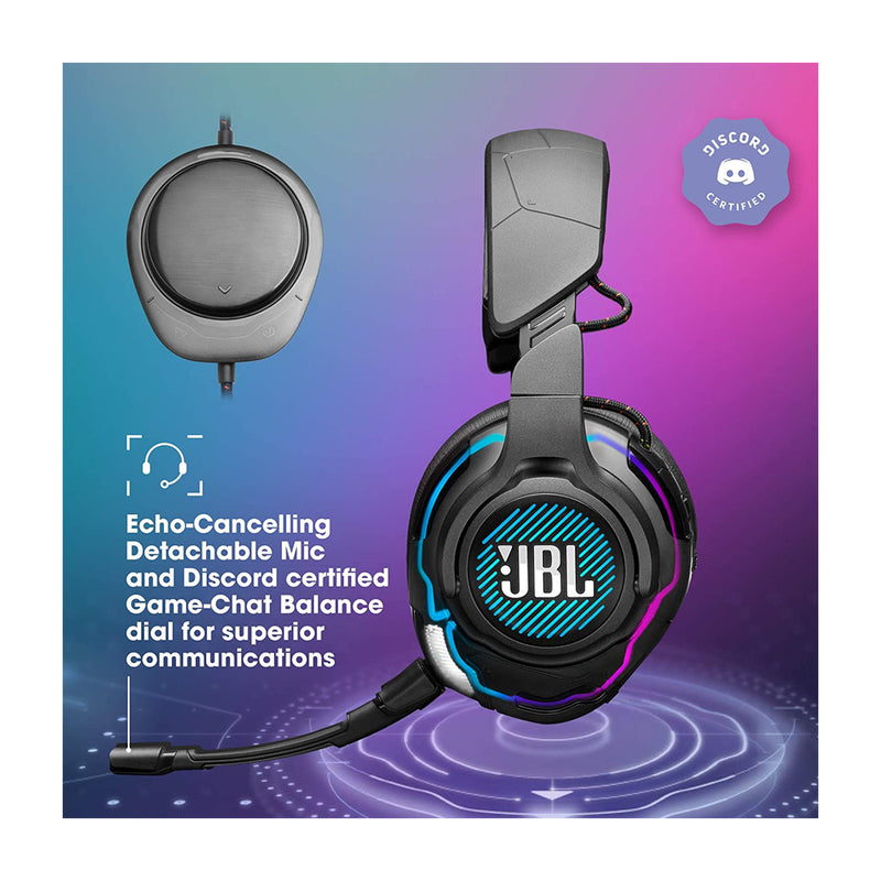 JBL Quantum One Headset Gaming Audífonos de Cable Over-Ear para Smartphones / MAC / PC / Consolas | Active Noise Cancelling