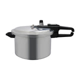 Sankey Olla de Presión de 5.5L | 3 Válvulas de Seguridad | Tapa con Seguro | Aluminio | Plateado