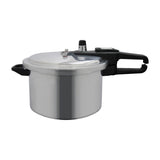 Sankey Olla de Presión de 5.5L | 3 Válvulas de Seguridad | Tapa con Seguro | Aluminio | Plateado