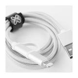 Klip Xtreme Cable de Carga 2 en 1 | Lightning | Micro USB | Plateado