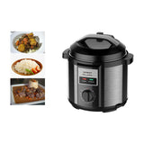 Sankey Olla de Presión Eléctrica de 6L | Temporizador | Bloqueo de Válvulas | Interior Antiadherente