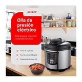 Sankey Olla Multifuncional de 6L | 8 Programas | Sistema Inteligente | Cocción Rápida & Lenta