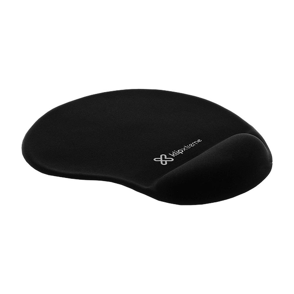 Klip Xtreme Mouse Pad con Soporte de Gel para Muñeca | Gel de Memoria | Antideslizante | Negro