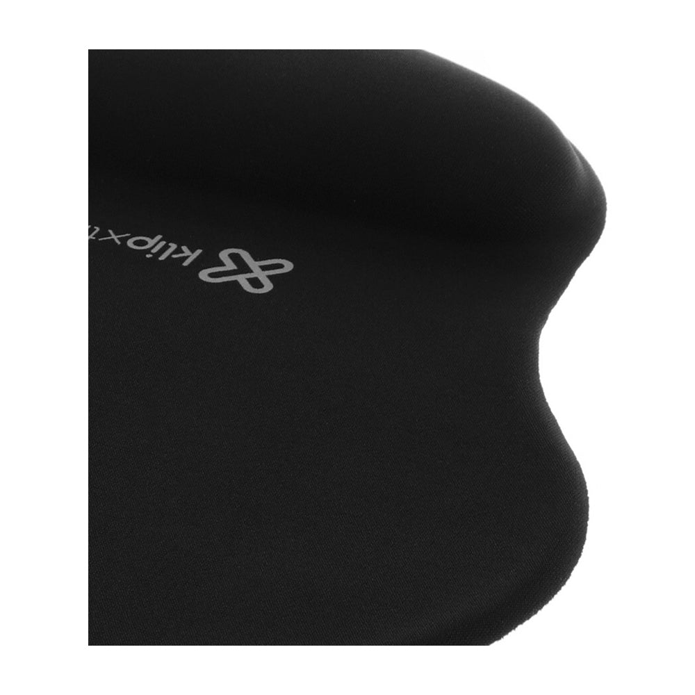 Klip Xtreme Mouse Pad con Soporte de Gel para Muñeca | Gel de Memoria | Antideslizante | Negro
