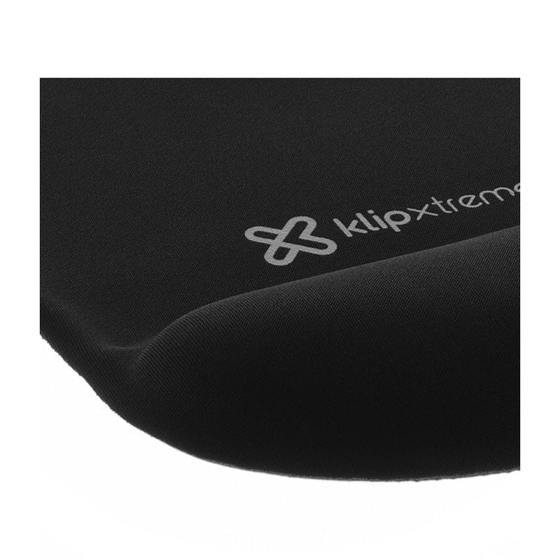 Klip Xtreme Mouse Pad con Soporte de Gel para Muñeca | Gel de Memoria | Antideslizante | Negro