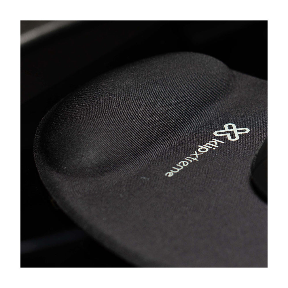 Klip Xtreme Mouse Pad con Soporte de Gel para Muñeca | Gel de Memoria | Antideslizante | Negro