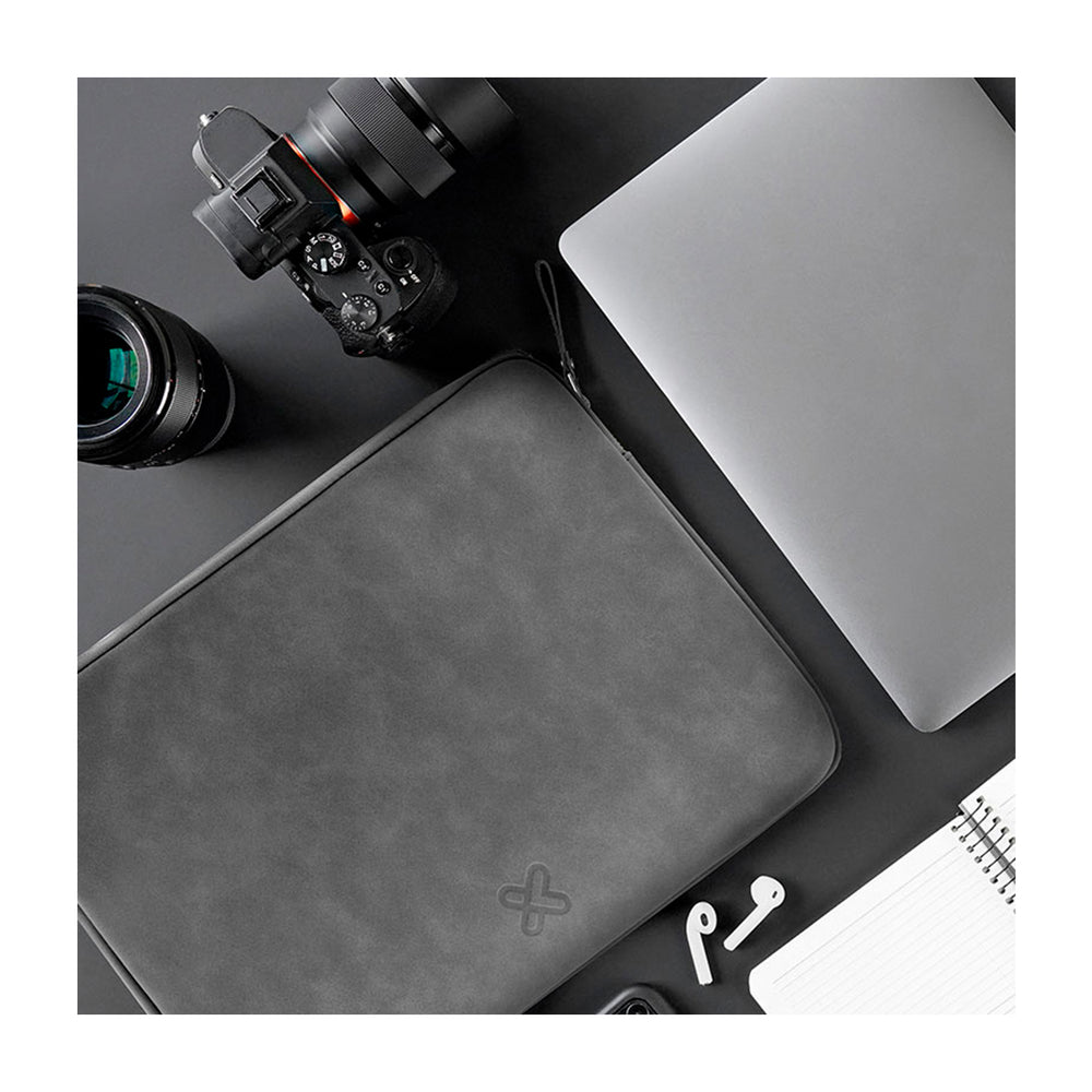 Klip Xtreme Funda con Cremallera para Laptop de hasta 15.6" | Gris