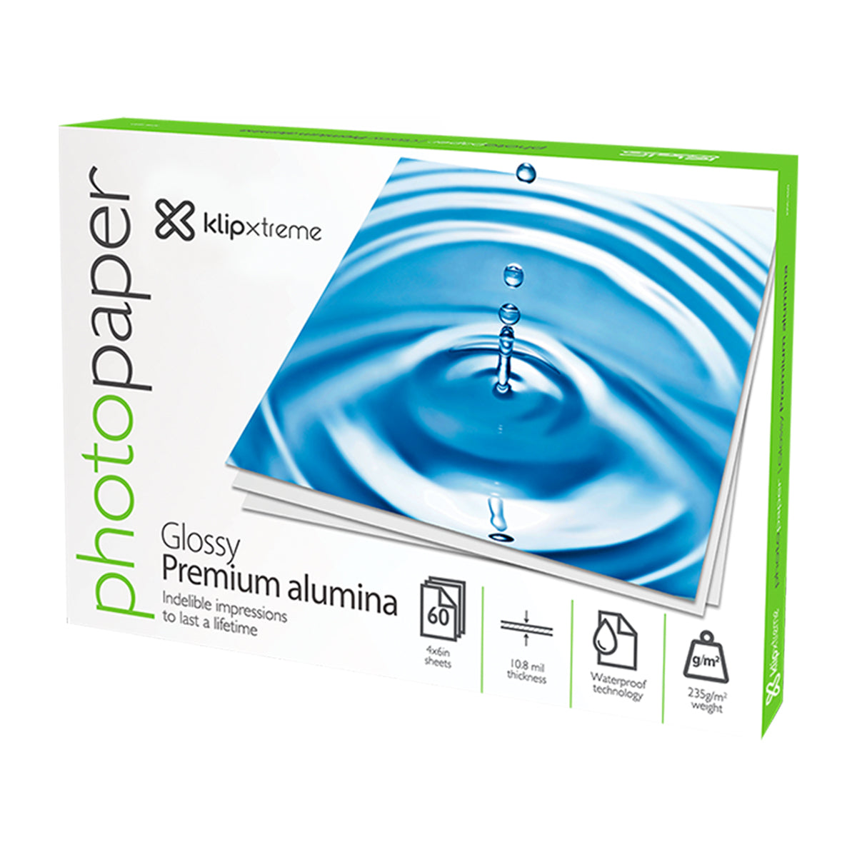 Klip Xtreme Papel Fotográfico Glossy Premium Alumina | 4" x 6" | 60 Hojas