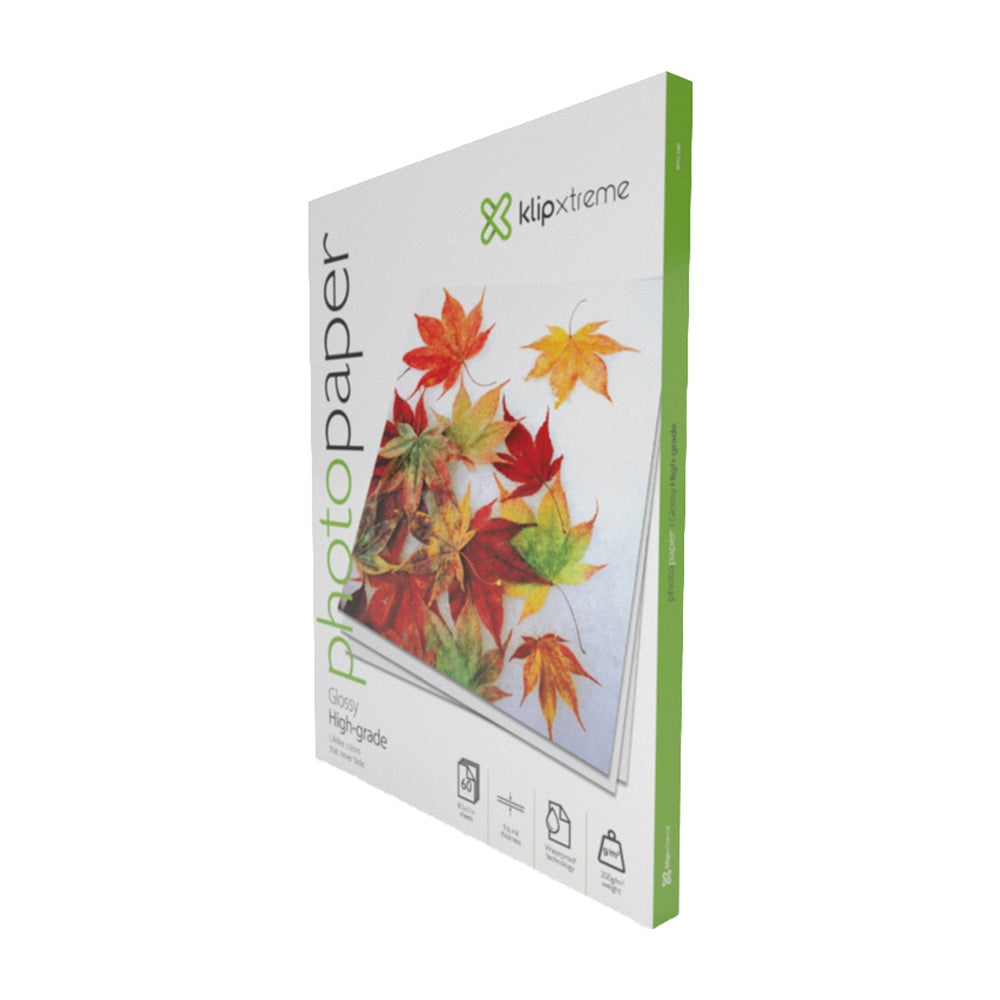 Klip Xtreme Papel Fotográfico Glossy High-Grade | 8.5" x 11" | 60 Hojas