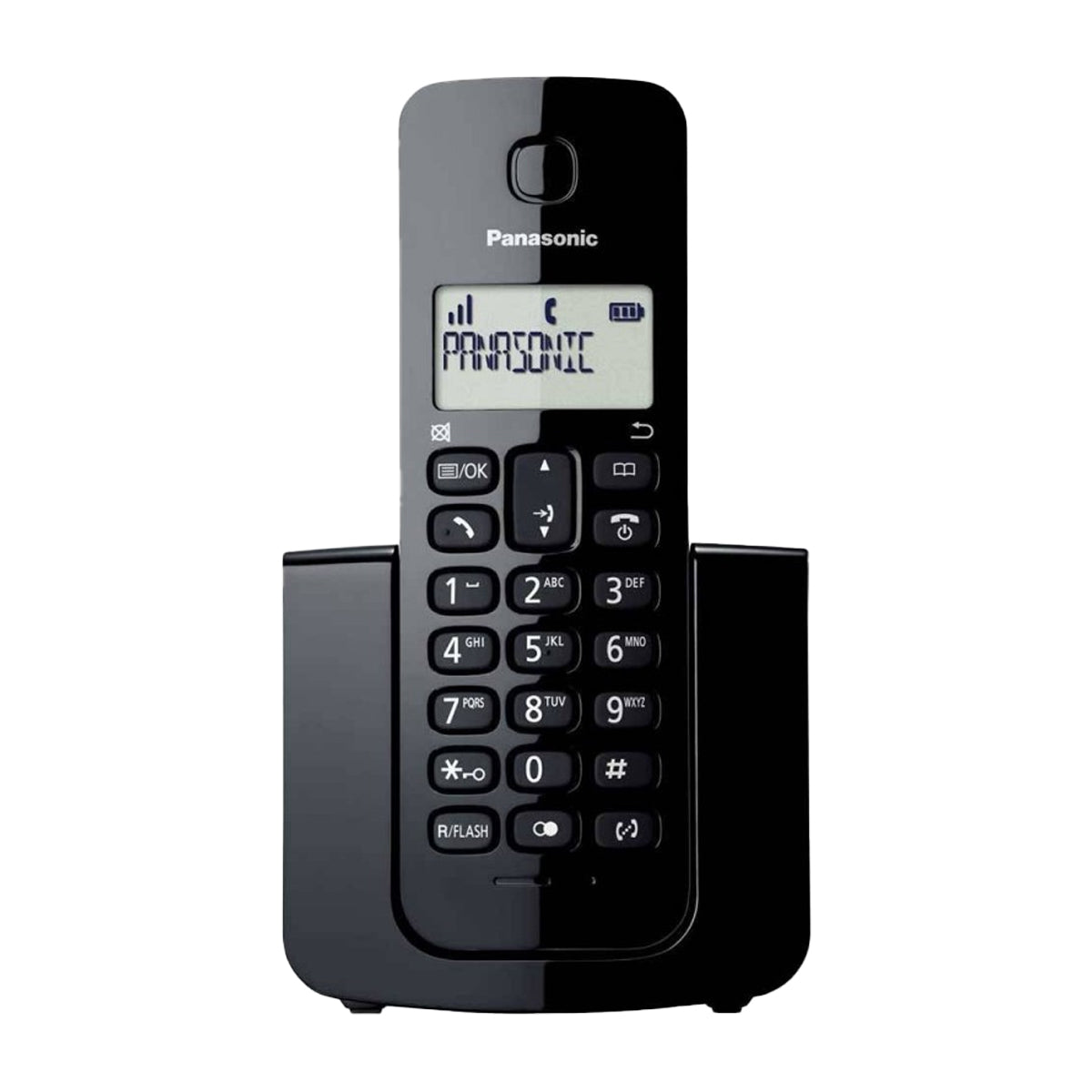 Panasonic Teléfono Inalámbrico de Mesa | Caller ID | 1 Línea | 1 Auricular | Negro