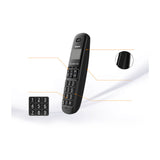 Panasonic Teléfono Inalámbrico de Mesa | Caller ID | 1 Línea | 1 Auricular | Resistente a Impactos | Negro